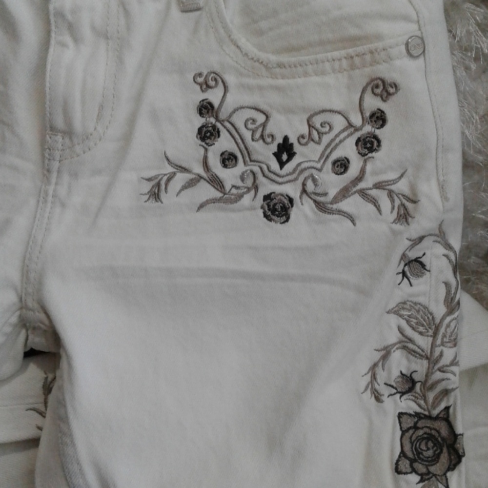 one teaspoon cream color jeans size 26 jeans - Picture 2 of 8